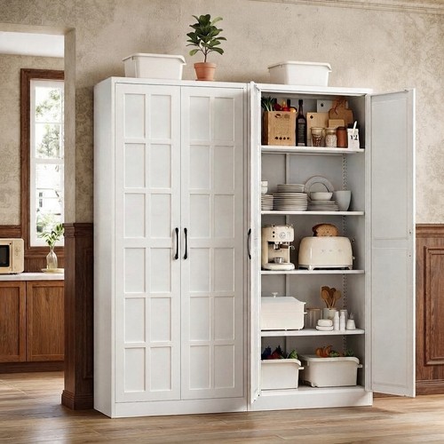 Tall metal pantry - metal, cabinet